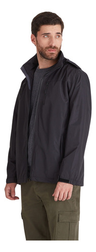 Campera Macowens Impermeable Negra Hombre 019201043002