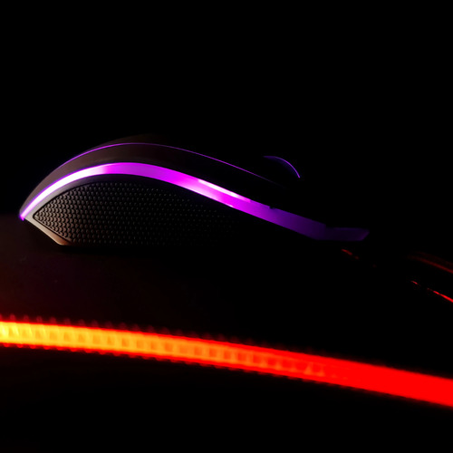 Mouse Pad Gamer Grande Combo Rgb 30x80 Cm 4 Mm Negro