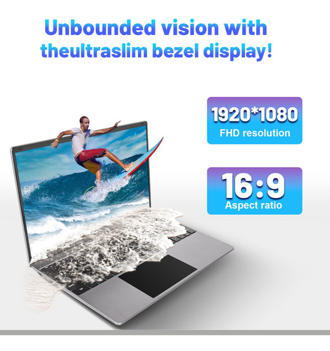 Computadora Portátil 15.6 16gb Ddr4 512gb Ssd Fhd Wifi Bluet