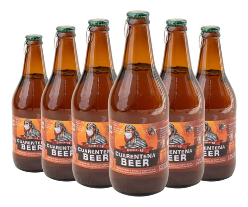 Cerveza Barba Roja Cuarentena Beer 500ml. Pack X 6