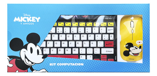 Combo Teclado, Mouse Inalambrico Recargable Bluetooth Disney