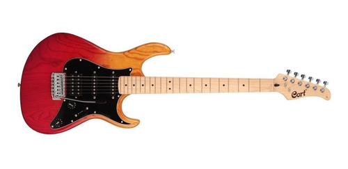 Imagen 2 de 2 de Guitarra eléctrica Cort G Series G200DX double-cutaway de fresno java sunset con diapasón de arce