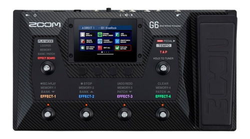 Zoom G6 Pedalera Multiefecto | Para Guitarra | 9 Simultaneos