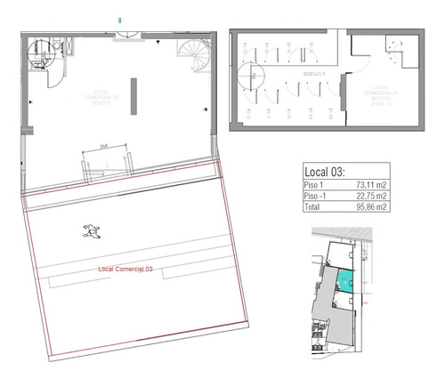Arriendo Local Comercial 73,11 M2 Nivel Calle + 22,75 M2 En