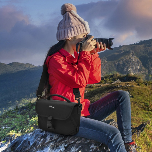Imagen 8 de 9 de Mochila Para Camara Fotografica Maletin Impermeable Redlemon