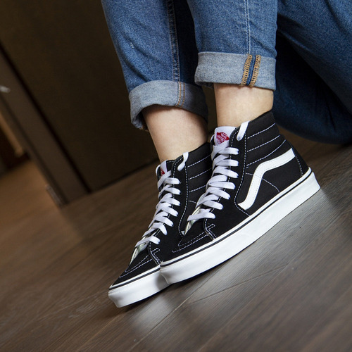 Tenis Vans Sk8 Hi - Vn000d5ib8c - Negro - Unisex
