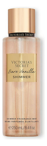 Conjunto feminino Victoria's Secret Bare Vanilla Shimmer 250 ml, volume unitário 250 ml