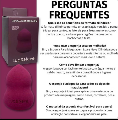 Esponja Para Maquiagem Lua E Neve Gota
