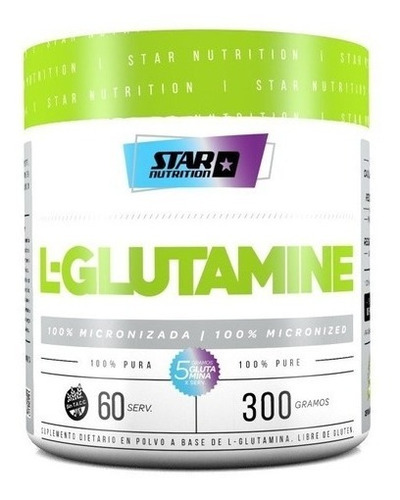 Glutamina Micronizada 100% Pura - Star Nutrition 