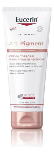 Crema Corporal Eucerin Anti-pigment Para Áreas Específicas