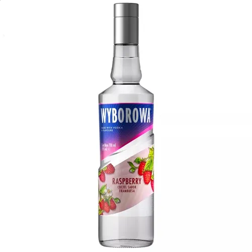 Vodka Wyborowa Raspberry Coctel Frambuesa X2 + Gorra - Combo