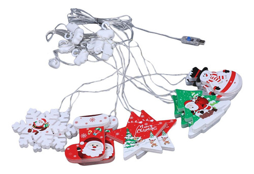 Usb Christmas Led String Lights 10pcs Colgantes Adornos Para