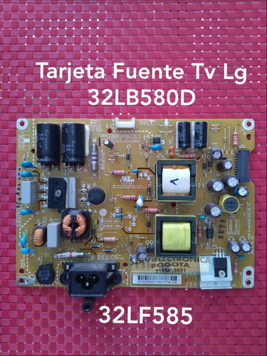 Tarjeta Fuente Tv LG 32lb580d -32lf585