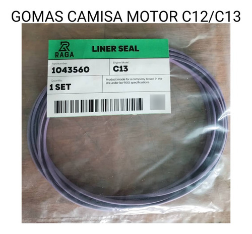 Gomas P/camisas Motor C12/c13 Cat