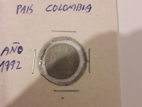 Moneda De Colombia Año 1992 De 10 Pesos 