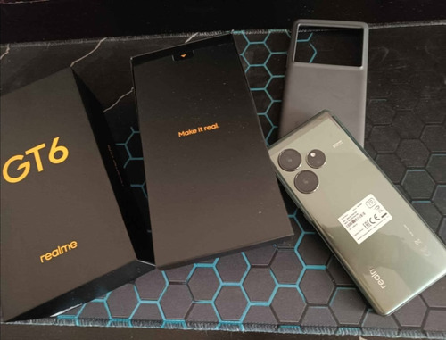 Realme Gt 6 12gb Ram 256gb Rom Snapdragon 8s Gen3 50mp Cámara Principal 6000 Nit Hyper Display 5500 Mah Verde (Usado)
