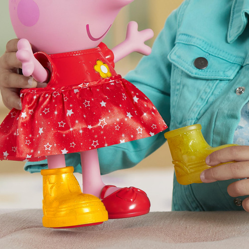 Boneca Interativa Peppa Pig Peppas Muddy Puddles Party 30 Cm