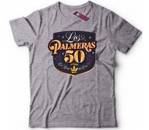 Remera Los Palmeras 50 Años Cumbia 2 Dtg Premium