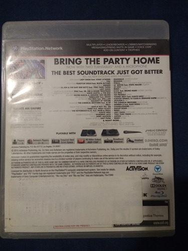 Dj Hero 2 Para Playstation 3 (Usado)