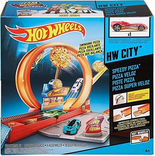 Hot Wheels Mattel Speedy - Juego De Pizza, Multicolor