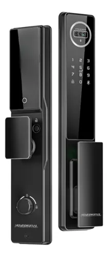 comprar Fechadura Eletrônica Inteligente Wifi Novadigital Elite Sl-ide Leitor Facial Face Id Visor Com Câmera Biometria Cartão Tag Aproximação Senha App Compatível Tuya Smart Life Preta