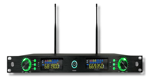 Microfone Duplo Sem Fio Lsx02 Rack Digital Dual System