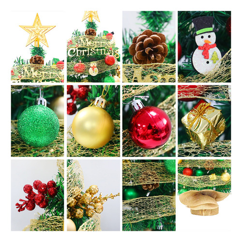 Árbol De Navidad De Mesa Para Escritorio, Led De 1.5 Pies, A