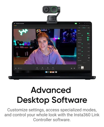 Cámara Web Insta360 Link 2 Ptz 4k Para Pc/mac Con Seguimient