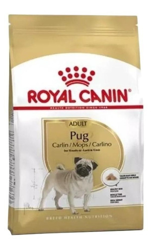 Imagen 1 de 1 de Alimento Royal Canin Breed Health Nutrition Pug para perro adulto de raza pequeña sabor mix en bolsa de 3kg