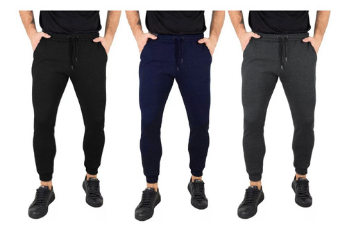 Pack X3 Pantalones Babuchas Algodon Joggers Jogginetas Gym