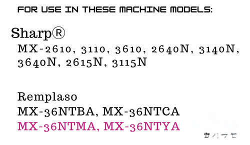 4 Toner Generico Para Sharp Mx-2610 Mx-2640 Mx-3110 Mx 3610