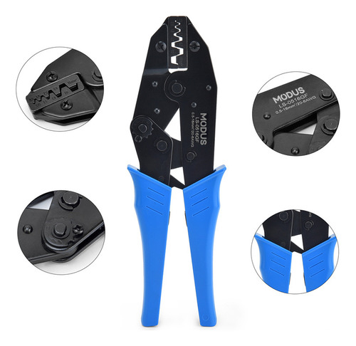 Alicate Crimpar Terminais Ilhos Tubolar 0,5 Até 16mm² Modus