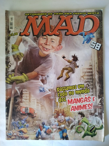 Revista Mad 58 - Detonamos Anime Manga Naruto Goku Dragon 