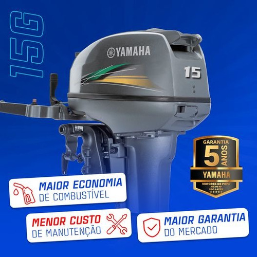 Motor De Popa Yamaha 15gmhs 15hp 2t 2023 Zero