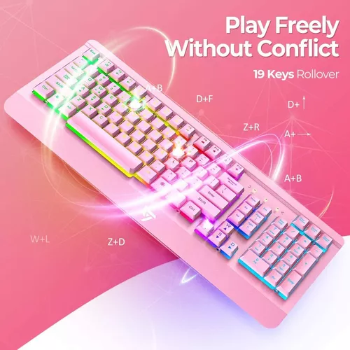 Teclado USB VictSing, Teclado de Computador Com fio, Teclado de Jogos de  Luz de Fundo com Painel de Metal, Teclado Silencioso para PC/Mac Game,  Digitação de Escritório, em Promoção é no Buscapé