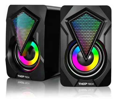 Caixa Caixinha De Som Pc Computador Notebook Gamer Tv Usb P2 Cor ...