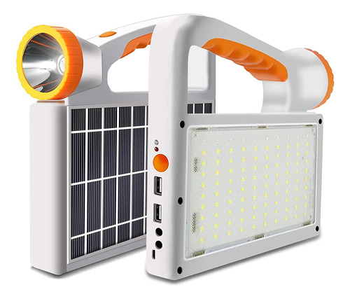 Autofast Linterna Led Solar Mano Recargable Cable Usb 6 Modo