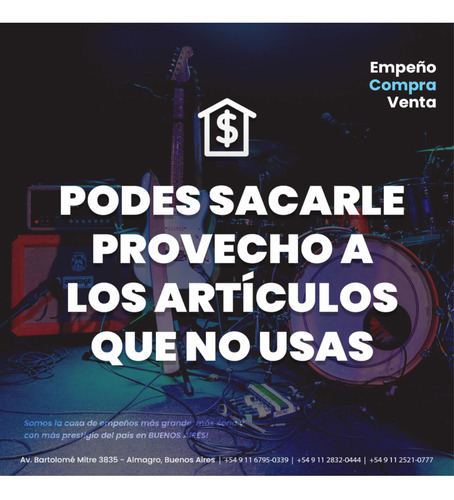 Servicio De Empeños, Tus Artículos Son Dinero Ya Para Vos