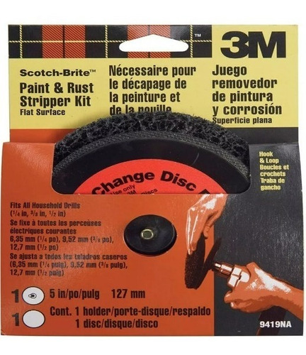 3m Removedor De Oxido Y Pintura 9419na, 5 Pulgadas, 127mm