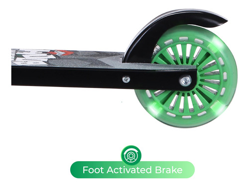 Patinete Minecraft De 2 Ruedas Con Ruedas Iluminadas, Plegab