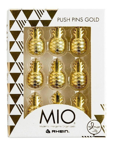 Push Pins Piña Gold 9