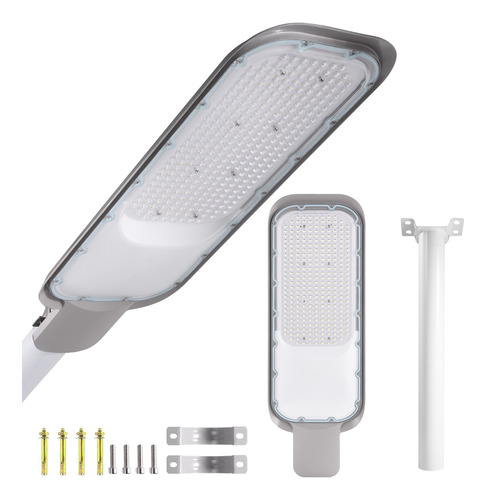 Lampara Suburbana Led Exterior Luminaria Público Con Poste