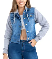 Comprar Casacas Jean Demin Para Dama Mangas Afrenelado 