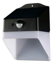 Comprar Luminaria Breck Led De Pared Exterior Con Panel Solar Luz Blanco cálido