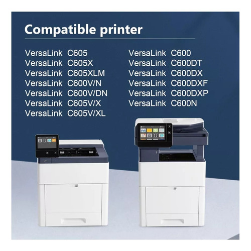 Kit 4 Toner Para Xerox Versalink C600 / C605