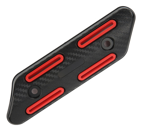 Protector Térmico De Tubo De Escape Rojo Rojo Universal Para