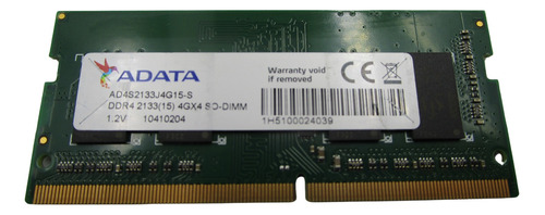 Mamoria Ram Adata Ddr4 2133(15) 4gx4 Sodimm Ad4s2133j4g15-s 