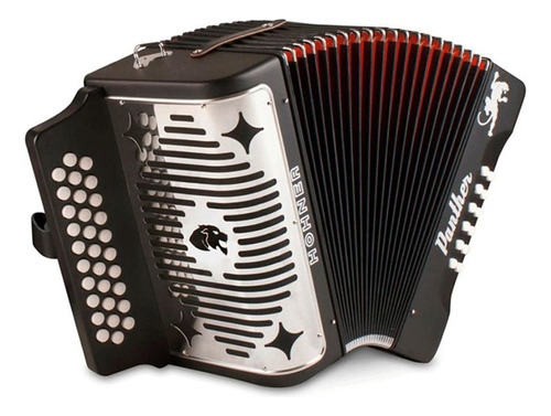 Acordeon Panther Diatonico Fa-sib-mib, 31 Botones Y 12 Bajos