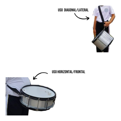 50 Fitas Alças Talabarte Para Fanfarra Percussão Desfile Esc