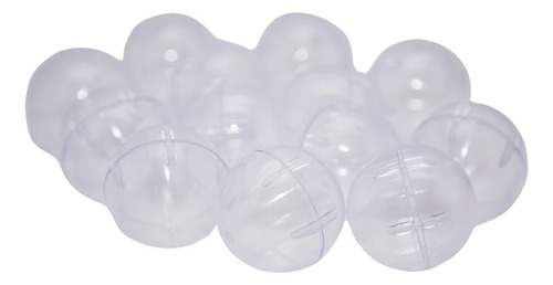 100 Esferas Capsula Resellable 2 Pulgadas Transparente 2p